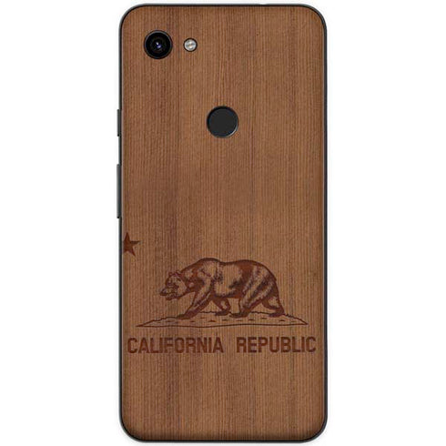 California Wood Flag Google Pixel 3a XL Skin